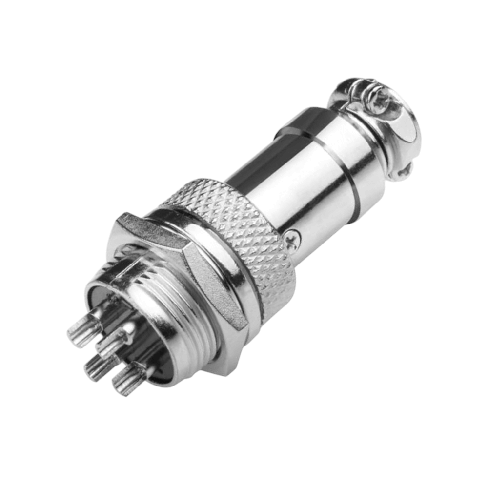 Conector para panel Macho 4 Pines Gx16-4B