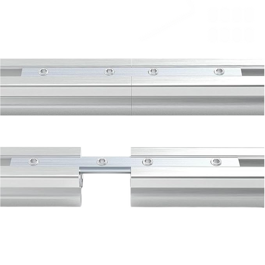 Detalle de Unión recta perfiles estructurales 30x30 (Pack 2 und) (PC00111) para maquinaria CNC y automatización industrial