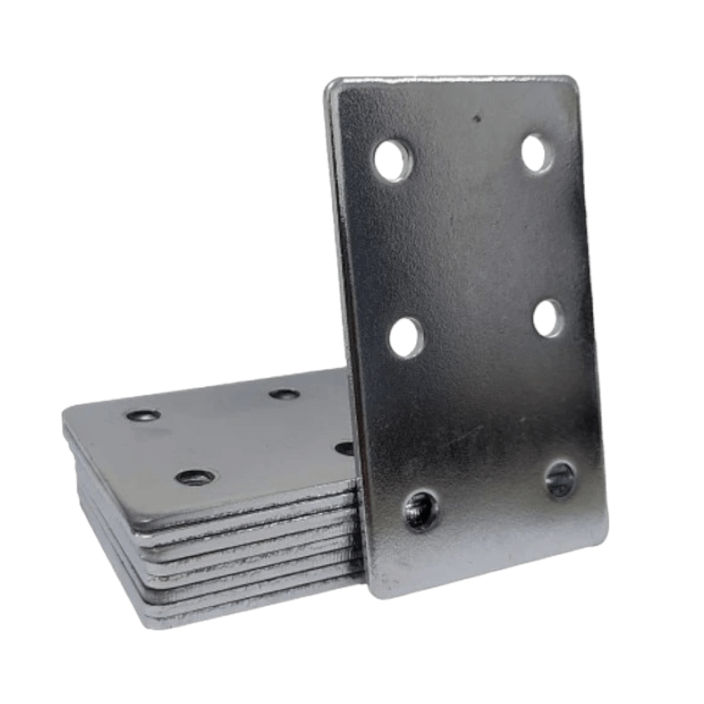 Placa Unión rectangular para perfil tslot 30x60 mm mate (pack 2und)