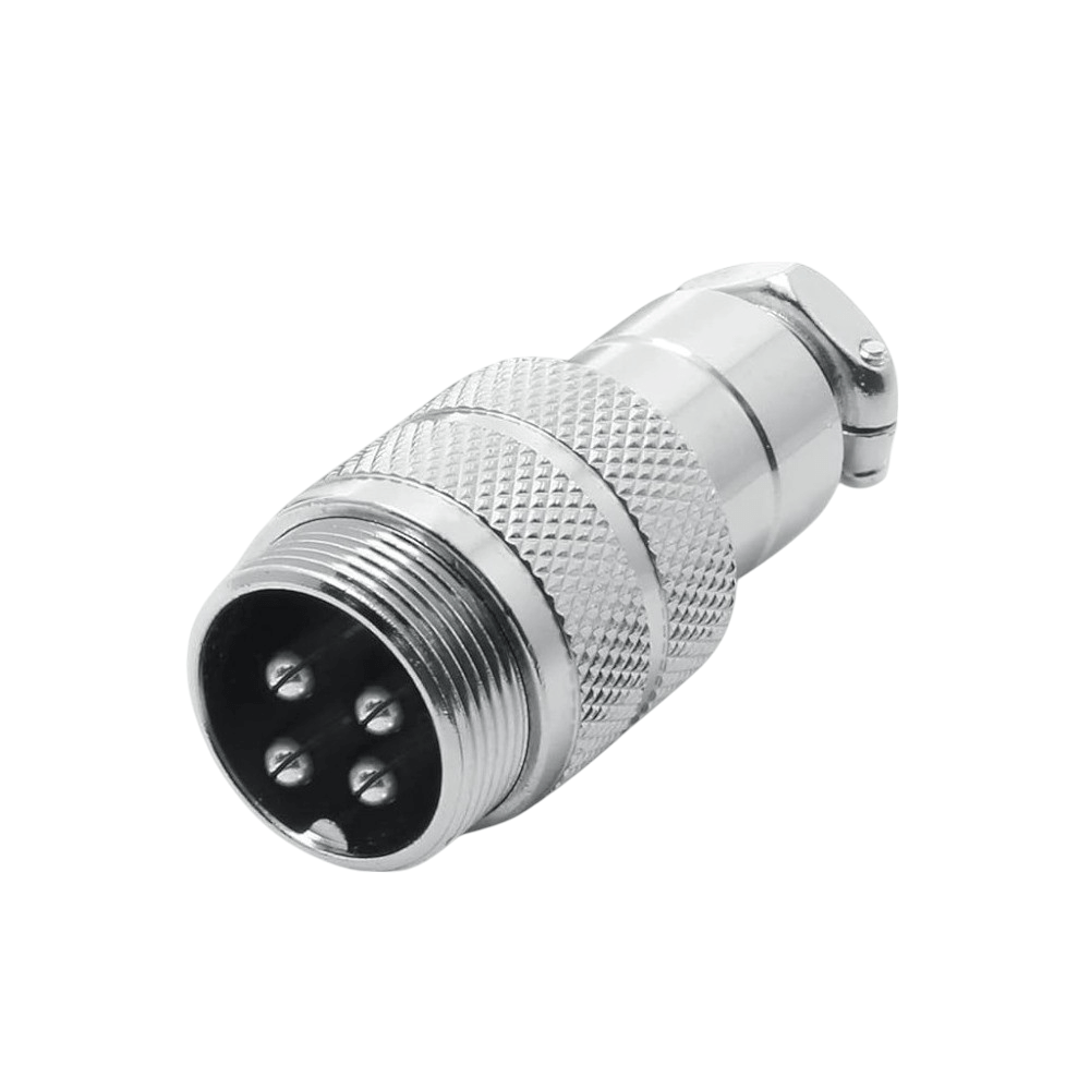 Conector para cable Macho GX16-4K de 4 pines