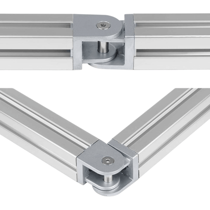 Acople Pivote Ángulo Ajustable Perfil Estructural Tslot 40X40