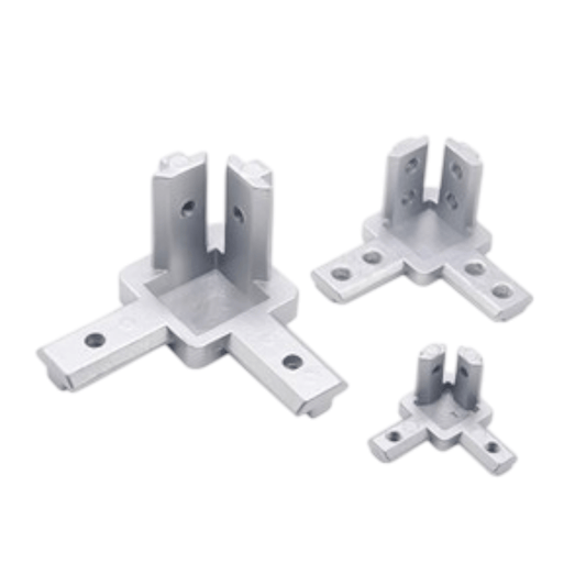 Angulo De Unión Triple 3 Ejes Para Perfil 20x20