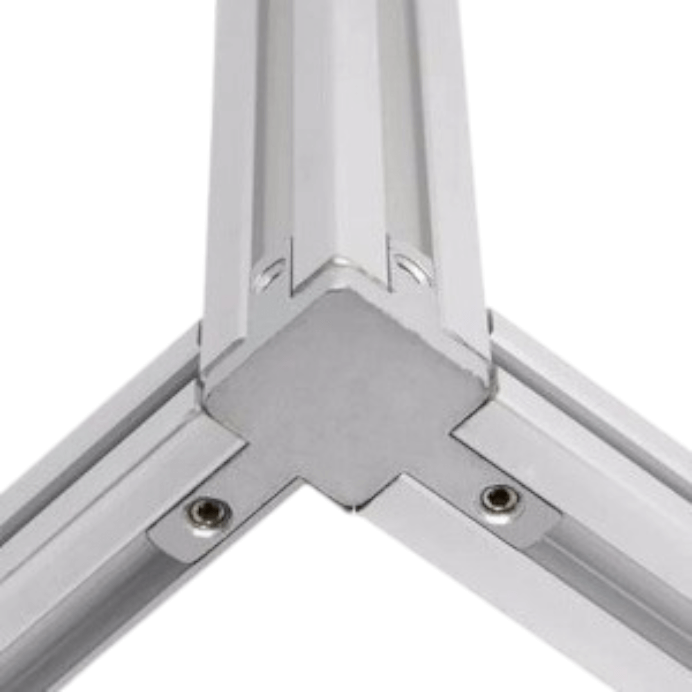 Angulo De Unión Triple 3 Ejes Para Perfil 20x20