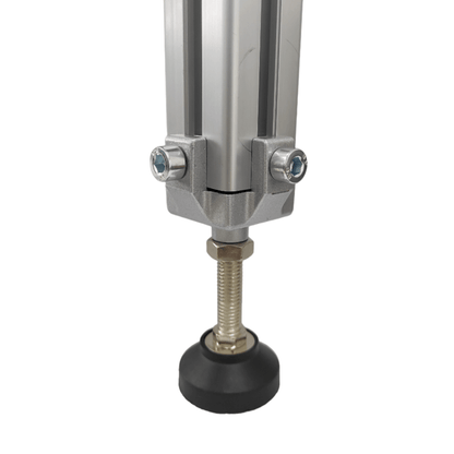 Base y pata ajustable perfil Tslot 30X30 mm (pack 4und)