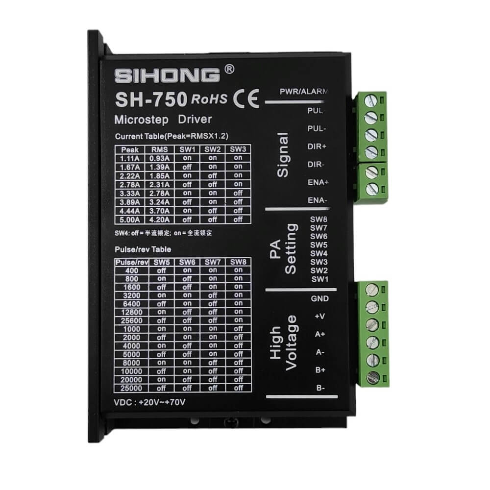 Driver controlador motor paso a paso 5A 2 fases de 5-24 VDC 200 KHz SH 750