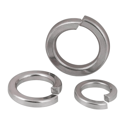 Tuerca Hexagonal M5 + Golilla Plana + Presión Acero inoxidable (pack 100 unds)