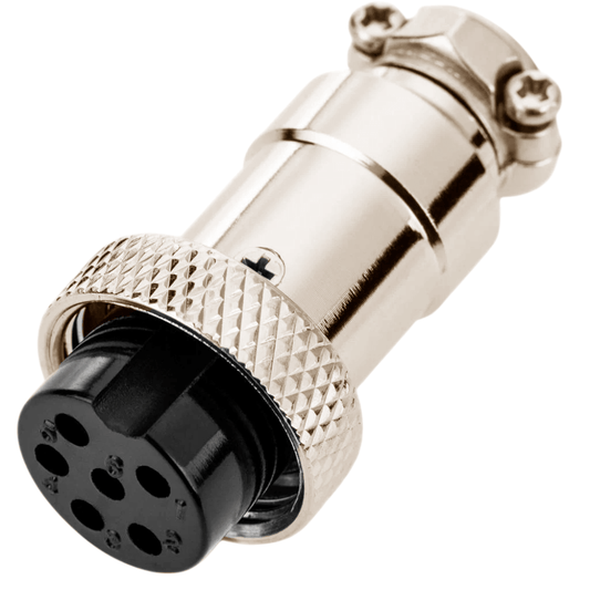 Conector para cable Hembra GX16-6A de 6 pines