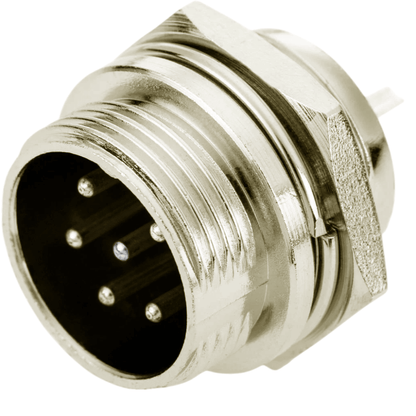 Conector para panel Macho GX16-6B de 6 pines