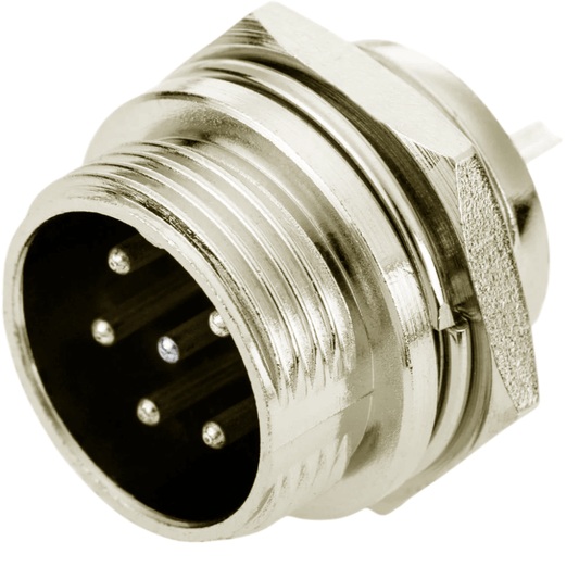 Conector para panel Macho GX16-6B de 6 pines
