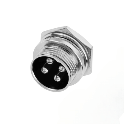 Conector para panel Macho 4 Pines Gx16-4B