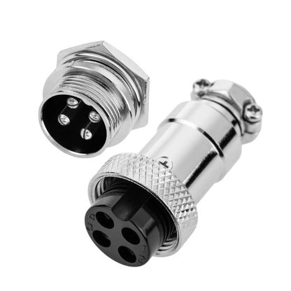 Conector Enchufe Hembra Macho 4 Pines Gx16-4 (pack 2 und)