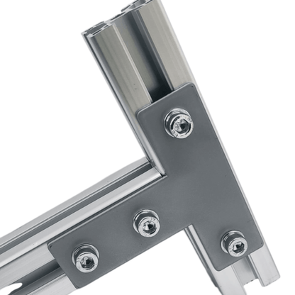 Placa Unión tipo T para perfil 40 mm mate (pack 2 und)