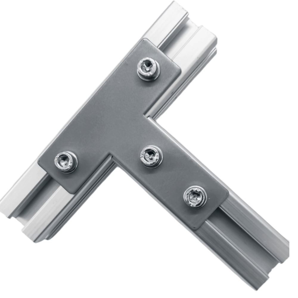 Placa Unión tipo T para perfil 20 mm (pack 2 und)