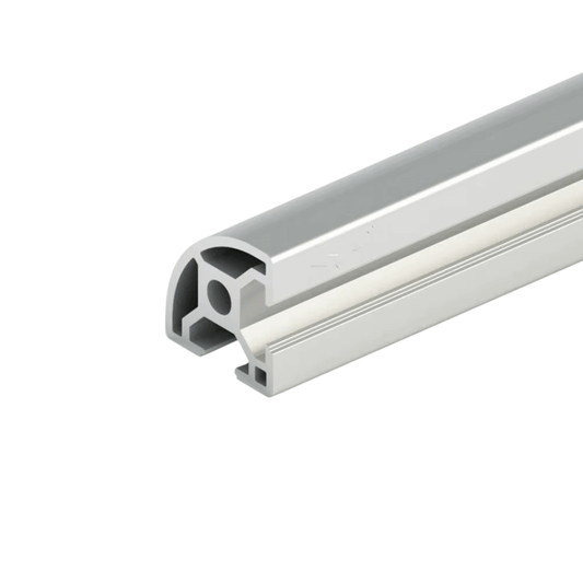 Perfil estructural semi circular aluminio Tslot 20x20x2000 mm