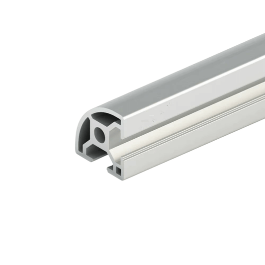 Perfil estructural semi circular aluminio Tslot 30x30x3000 mm