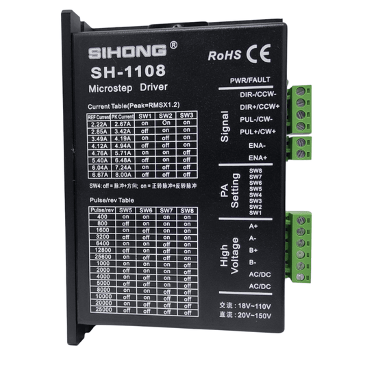 Driver controlador motor paso a paso 6.6A 2 fases SH 1108