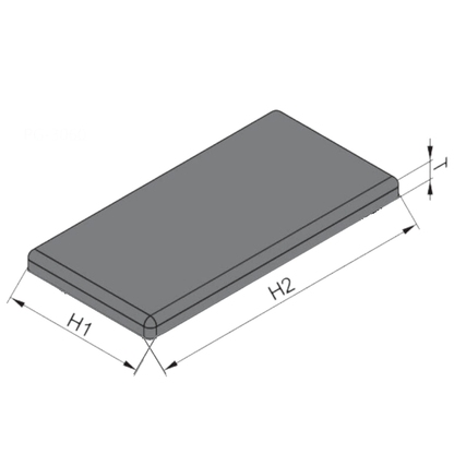 Tapa plástica perfil t-slot 30X60 MM 4 UNID