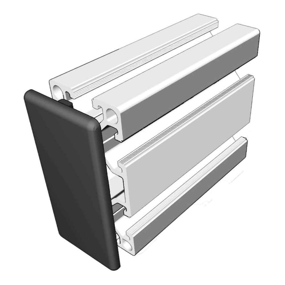 Tapa plástica perfil t-slot 30X60 MM 4 UNID