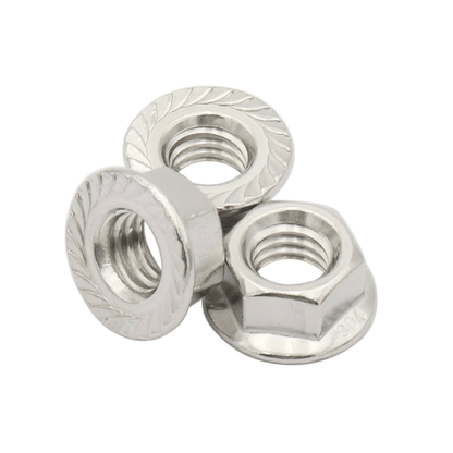 Tuerca Hexagonal M6 + Golilla Plana + Presión Acero inoxidable (pack 50 unds)