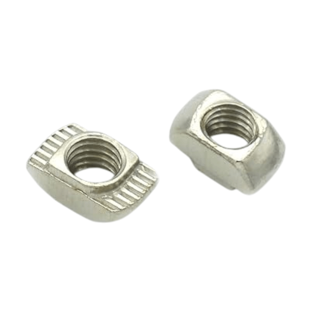 Placas Soporte Tipo L Mate Para Perfil TSLOT + Pernos + Golillas + Tuercas Tipo T (Pack 25 Placas)