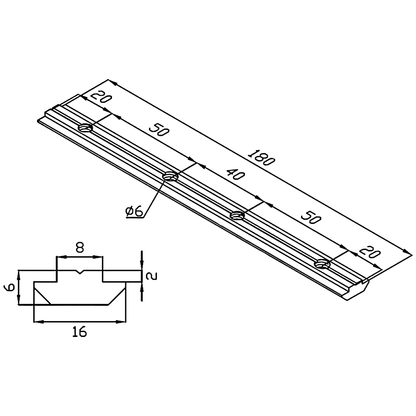 Unión recta perfiles estructurales 30x30 (Pack 2 und)