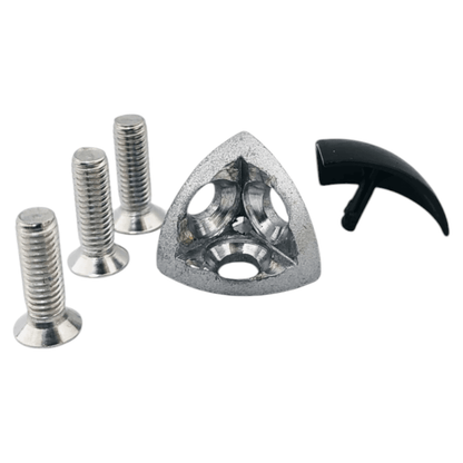 Unión semi esférica triple para perfil tslot 20x20 mm