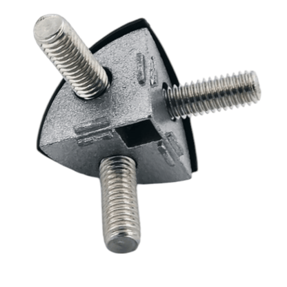 Unión semi esférica triple para perfil tslot 20x20 mm