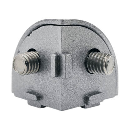 Unión semi esférica triple para perfil tslot 40x40 mm