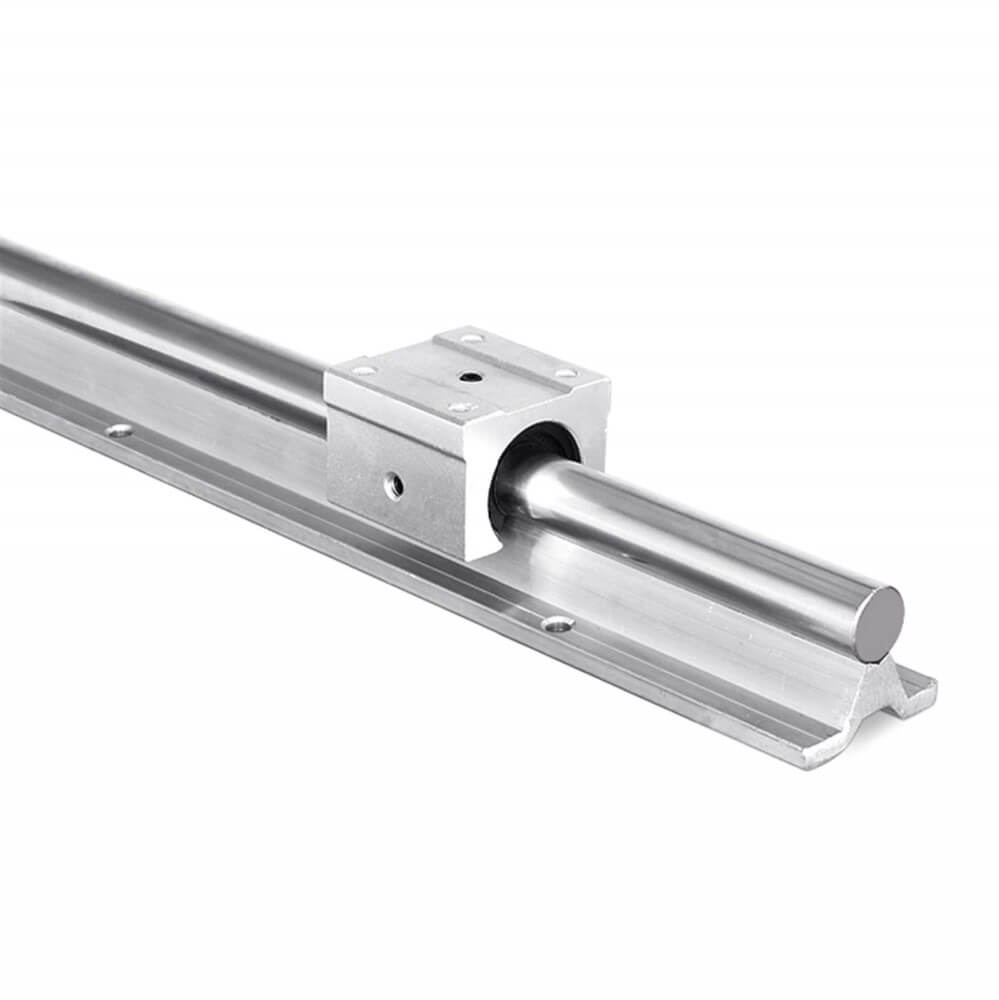 Riel SBR16x1500 mm aluminio y eje acero cromado lineal – RM Partes